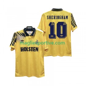 Completo Calcio Tottenham Hotspur SHERINGHAM 10 1992 Retro Divisa Trasferta 1994